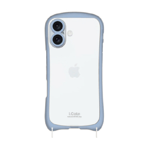 ＮＡＴＵＲＡＬ　ｄｅｓｉｇｎ iPhone 16用背面型ケース I．COLOR スカイブルー IP24-61-ICSH02-イメージ1