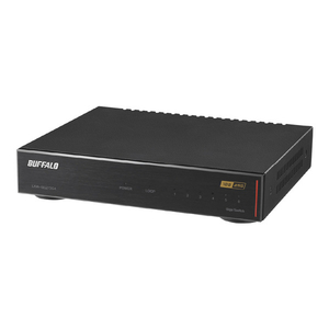 BUFFALO 10GbE 2ポート 2．5GbE 4ポート スイッチングHub ブラック LXW-10G2/2G4-イメージ1