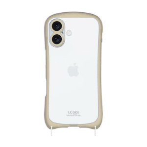 ＮＡＴＵＲＡＬ　ｄｅｓｉｇｎ iPhone 16用背面型ケース I．COLOR ベージュ IP24-61-ICSH04-イメージ1