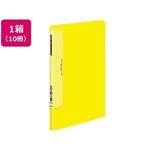 コクヨ クリヤーブック ウェーブカット固定式A4タテ 20ポケット 黄 10冊 1箱(10冊) F836122-ﾗ-T560Y-イメージ1