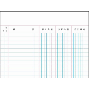 コクヨ 帳簿 三色刷 金銭出納帳科目なし F804046-ﾁ-151-イメージ2