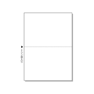 ヒサゴ マルチプリンタ帳票 A4 白紙 2面 2500枚 FC91580-BPE2002-イメージ1