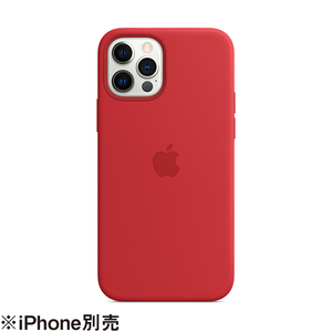 Apple MagSafe対応iPhone 12/12 Proシリコーンケース レッド (PRODUCT)RED MHL63FE/A-イメージ1