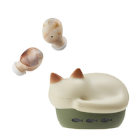 ラディウス 猫のかたちの完全ワイヤレスイヤフォン NEKO true wireless earphones ミックス HP-C28BTN