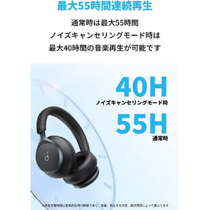 Anker ヘッドホン Soundcore Space One ブラック A3035011-イメージ4