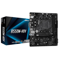 ASROCK Socket AM4 AMD B550 MicroATX マザーボード ASRock B550 シリーズ B550M-HDV