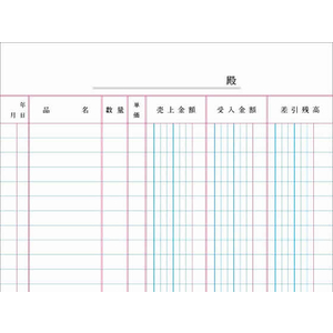 コクヨ ノート式帳簿 三色刷 売上帳 F804052-ﾁ-52-イメージ2
