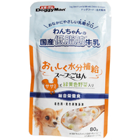 ドギーマンハヤシ わんちゃんの国産低脂肪牛乳スープごはん ササミと緑黄色野菜入り 80g ｷﾞﾕｳﾆﾕｳｺﾞﾊﾝｻｻ80G