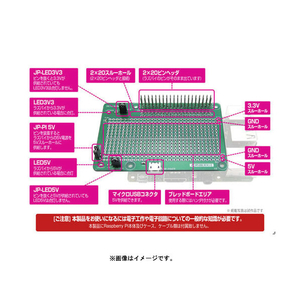 ビット・トレード・ワン Raspberry Pi用 ブレッドボード基板 【組立済】 グリーン ADRSBB-イメージ2