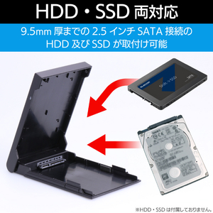 ロジテック USB3．2 Gen1 (USB3．0) 2．5インチ HDD/SSDケース ソフト付 LGB-PBSU3S-イメージ5