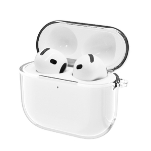 musashino LABEL AirPods 4用ソフトカバー クリア クリア CP-AP4C1/C-イメージ4