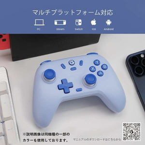 GAMESIR Nova Lite ホールエフェクトセンサー搭載 マルチプラットフォーム ワイヤレス&有線ゲーミングコントローラー【Switch / iOS / Android Windows10/11対応】 アッシュグレイ GAMESIRNOVALITEASHGRAY-イメージ10