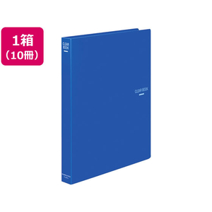 コクヨ クリヤーブック 差替式 A4タテ 30穴 背幅34mm 青 10冊 1箱(10冊) F836134-ﾗ-460B-イメージ1