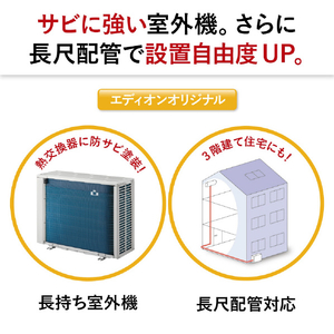 三菱 「標準工事込み」 6畳向け 自動お掃除付き 冷暖房インバーターエアコン e angle Select 霧ヶ峰 MSZ EME1シリーズ MSZ-EM2222E1-Wｾｯﾄ-イメージ16