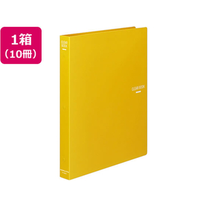 コクヨ クリヤーブック 差替式 A4タテ 30穴 背幅34mm 黄 10冊 1箱(10冊) F836137-ﾗ-460Y-イメージ1