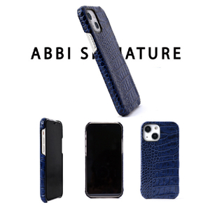 ABBI SIGNATURE iPhone 15用LIPARI イタリアンレザー MagSafe対応バックカバー ブラック ABS26171I15-イメージ5