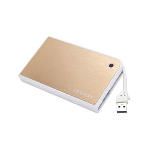 センチュリー HDD/SSDケース MOBILE BOX ゴールド&ホワイト CMB25U3GD6G-イメージ1