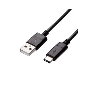 エレコム USB3．1ケーブル(A-C) 0．5m ブラック USB3-AC05NBK-イメージ1