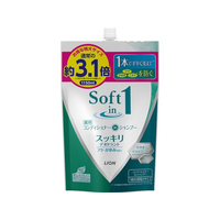 ライオン ソフトインワン シャンプー スッキリデオドラント 詰替 特大 1150mL FC41275