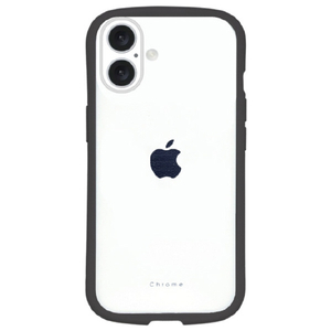 ＮＡＴＵＲＡＬ　ｄｅｓｉｇｎ iPhone 16用背面型ケース CHROME-CLEAR ブラック IP24-61-CHC02-イメージ1