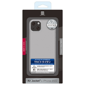 パワーサポート iPhone 14 Plus用保護ケース Air Jacket Clear Black PFIM-73-イメージ2