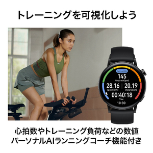 HUAWEI WATCH GT3(42mm) スポーツモデル Black Fluoroelastomer WATCH GT3 42MM/BK-イメージ7