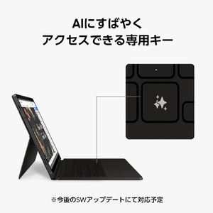 Samsung Galaxy Tab S9/Tab S9 FE用Book Cover Keyboard-AI Key Black EF-DX725UBEGJP-イメージ4