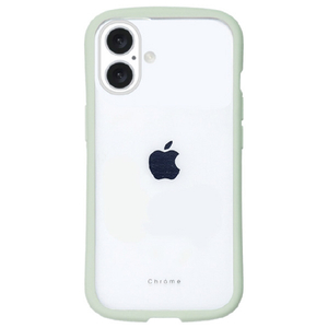 ＮＡＴＵＲＡＬ　ｄｅｓｉｇｎ iPhone 16用背面型ケース CHROME-CLEAR ピスタチオ IP24-61-CHC09-イメージ1