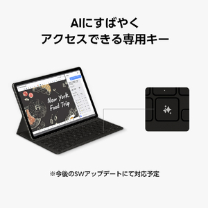 Samsung Galaxy Tab S9、Tab S9 FE用Book Cover Keyboard Slim-AI Key Black EF-DX720UBEGJP-イメージ4