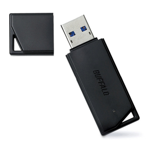 BUFFALO USB3．1(Gen1)/USB3．0対応 USBメモリー バリューモデル(64GB) ブラック RUF3-K64GB-BK-イメージ1