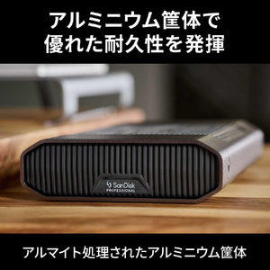 SanDisk Professional 外付けHDD USB-C接続 G-DRIVE(Mac/Windows11対応) [8TB /据え置き型] G-DRIVE SDPHF1A-008T-SBAAD-イメージ5