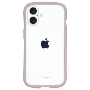 ＮＡＴＵＲＡＬ　ｄｅｓｉｇｎ iPhone 16用背面型ケース CHROME-CLEAR ココア IP24-61-CHC10-イメージ1