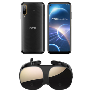 HTC SIMフリースマートフォン Desire 22 pro(VIVE Flowセット) ダークオーク 99HATD007-00-イメージ1