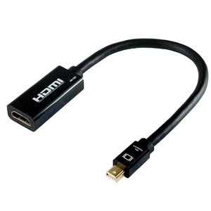 ホーリック Mini DisplayPort→HDMI変換アダプタ 10cm MDPHDF01-178BK-イメージ1