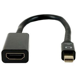 ホーリック Mini DisplayPort→HDMI変換アダプタ 10cm MDPHDF01-178BK-イメージ3