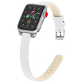 GAACAL Apple Watch Series 1-9/SE1-2/(38/40/41mm)用「ラテ色」PUレザーバンド ホワイト W00061WA