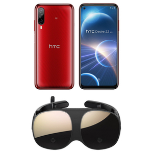 HTC SIMフリースマートフォン Desire 22 pro(VIVE Flowセット) サルサ・レッド 99HATD008-00-イメージ1