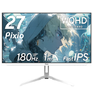 Pixio 27型ゲーミング液晶ディスプレイ ホワイト PX278WAVEW-PW-イメージ1