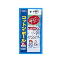 川本産業 コットンボール 直径10mm ピンセット付き 10g FCM3918