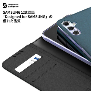 araree Galaxy A54用手帳型ケース Mustang Diary ブラック AR25180A54-イメージ11