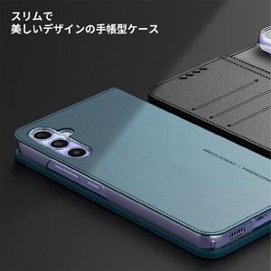 araree Galaxy A54用手帳型ケース Mustang Diary ブラック AR25180A54-イメージ13