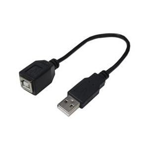 変換名人 USB2．0 A(オス)→B(メス)ケーブル(20cm) USBAA-BB20-イメージ1