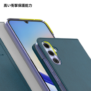 araree Galaxy A54用手帳型ケース Mustang Diary アッシュブルー AR25181A54-イメージ13