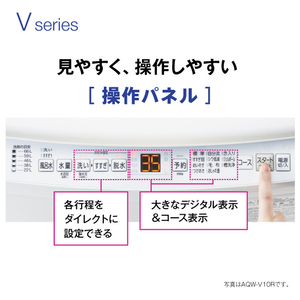 AQUA 10．0kgインバーター全自動洗濯機 ホワイト AQW-V10R(W)-イメージ16