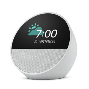 Amazon Echo Spot(2024年発売)スマートアラームクロック with Alexa ホワイト B0C2RZWV9B-イメージ1