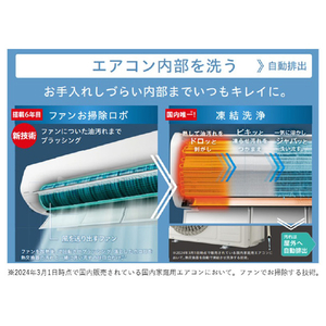 日立 「標準工事+室外化粧カバー+取外し込み」 10畳向け 自動お掃除付き 冷暖房省エネハイパワーエアコン e angle select 凍結洗浄　白くまくん Xシリーズ RASJT28RE4WS-イメージ5