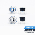 日本ディックス イヤーピース AL ALLOY MS・Sセット(各1ペア) Pentaconn COREIR -ペンタコンコレイル- MS/Blue、S/Black PTM02-MS-S