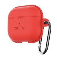 araree AirPods (第3世代)用ケース シリコン silicon case POPS Red AR22185AP3RD