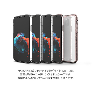 Matchnine iPhone XS/X用ケース BOIDO MIRROR クリアパール MN89187I8-イメージ2