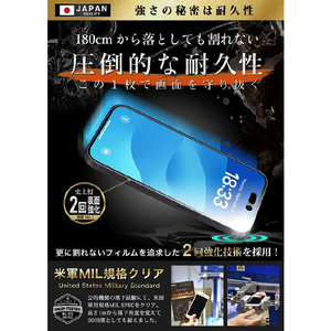 ガラスザムライ iPhone 16用ガラスフィルム アンチグレア GZ-IP1601AG-1-イメージ5